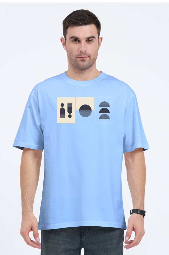 Geometric Echo Oversize T-shirt
