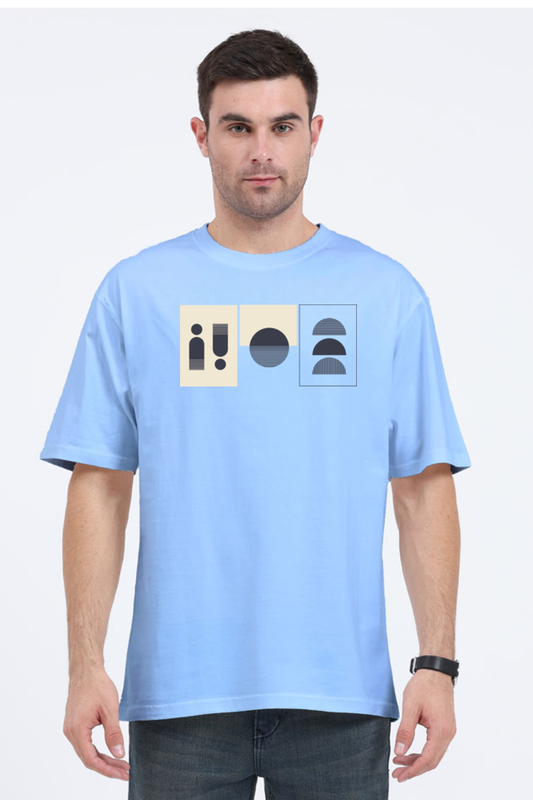 Geometric Echo Oversize T-shirt